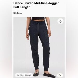 Lululemon dance studio mid rise Jogger Pants